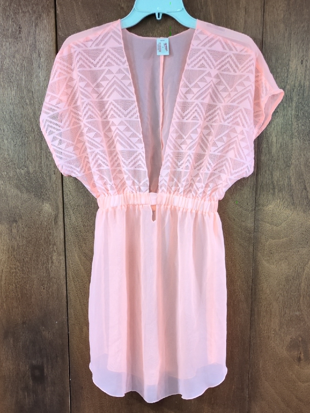Arizona Jean Company Peach Lace-Top Cover-Up Small NWOT